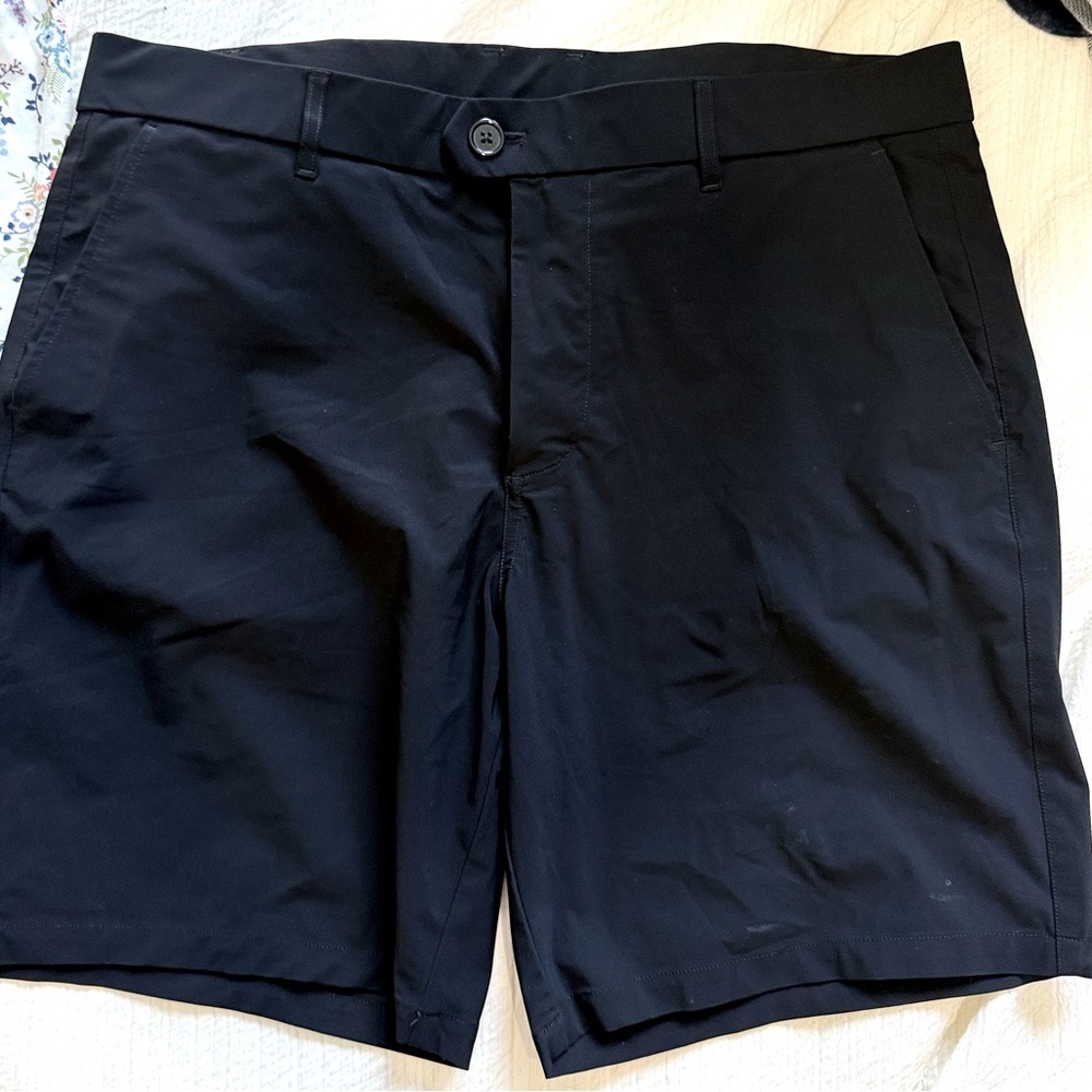 Greyson Black Flat Front Men Shorts